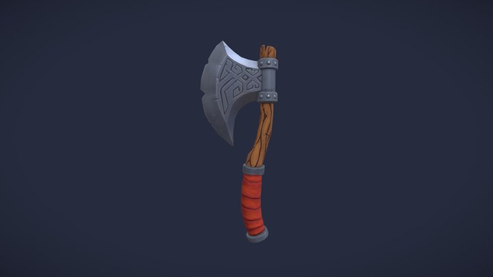 Stylized Axe 3D Model