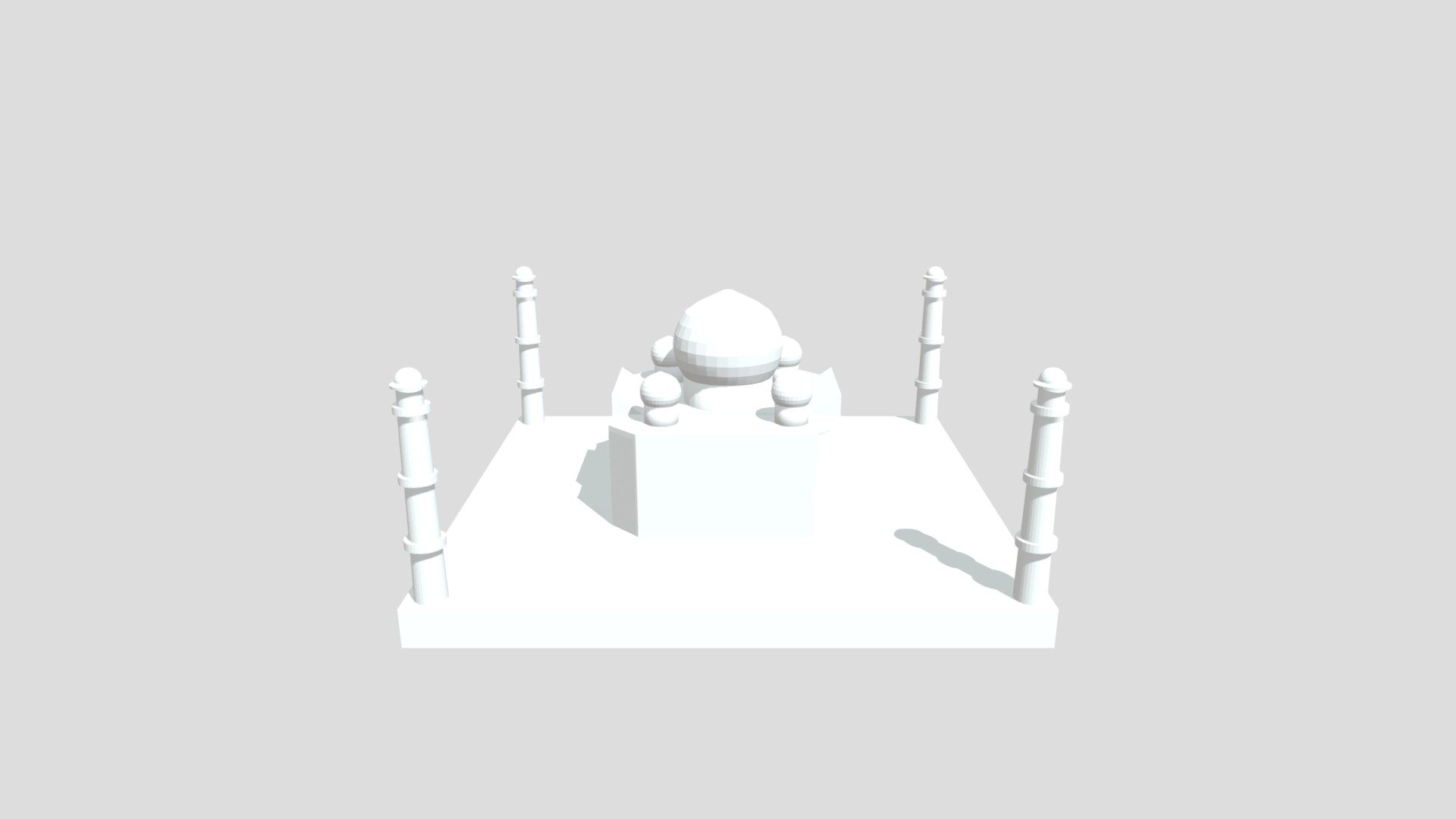 Taj Mahal — Sketchfab embed 3D viewer