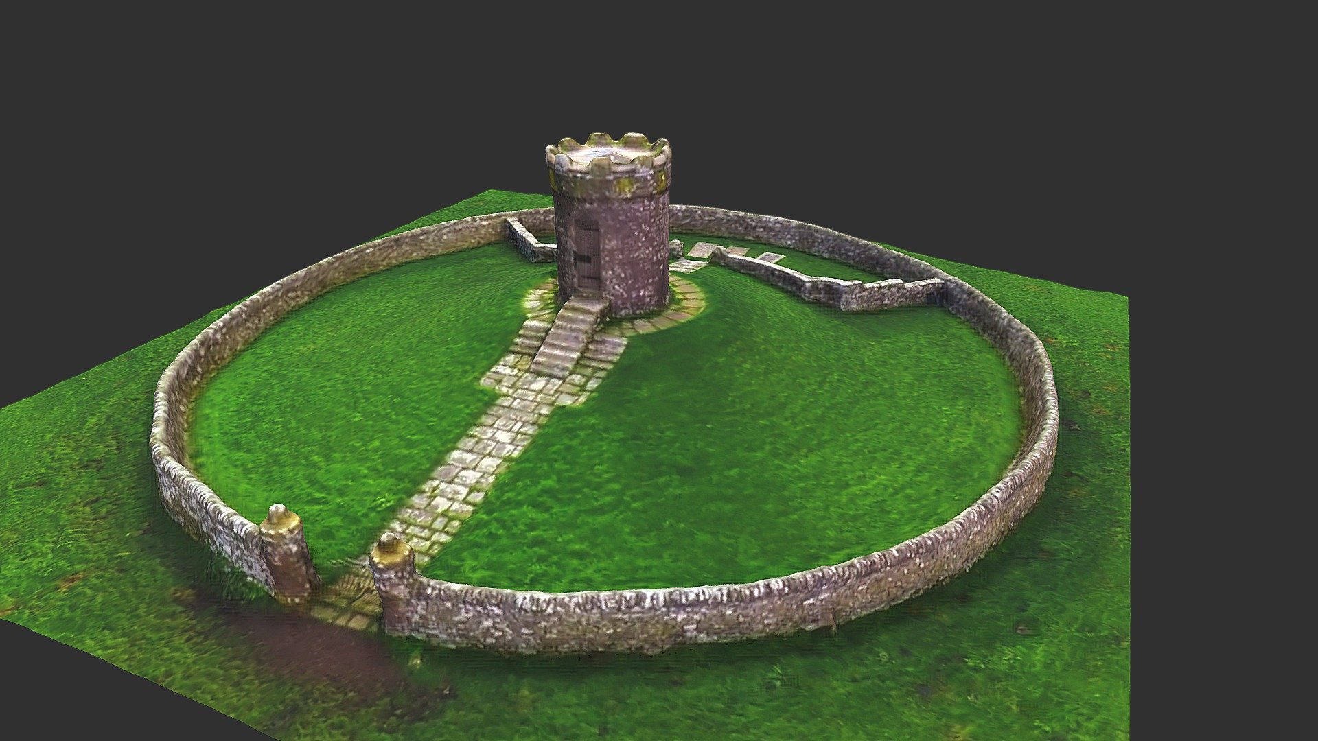 Carnegy Temple - Lour, Angus | Drone 3D Scan