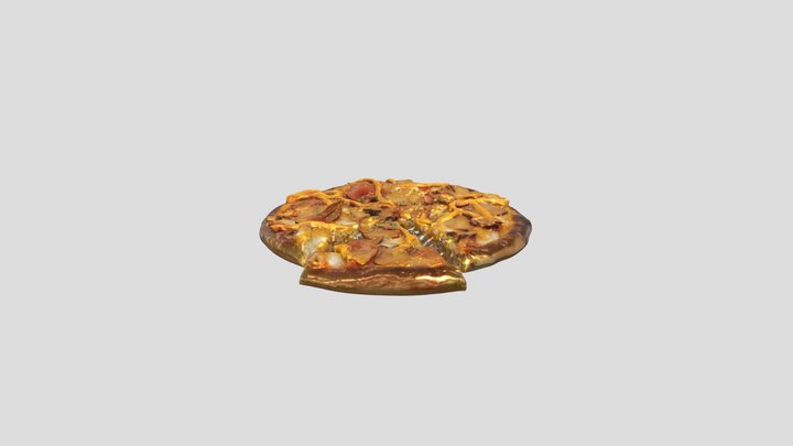 Nacho Cheese Pizza 3D Model