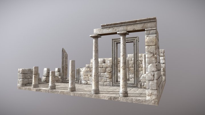 Temple of Demeter - Sangri 3D Model