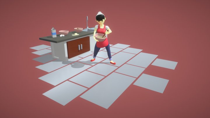 ‘Susie Trying Out Baking’ 3D Model