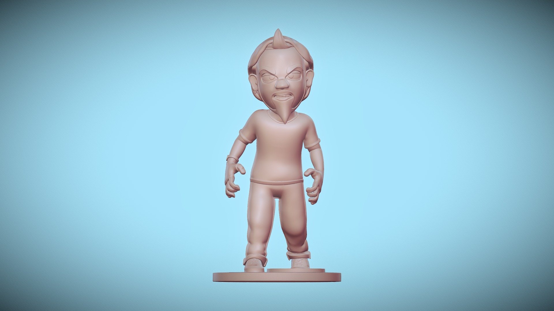 Angry Monday Figurine — Sketchfab embed 3D viewer