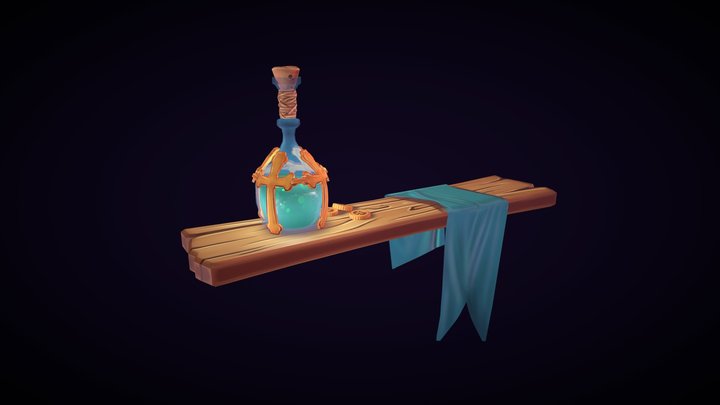 Potion Bottle Revisit - King Arthur 3D Model