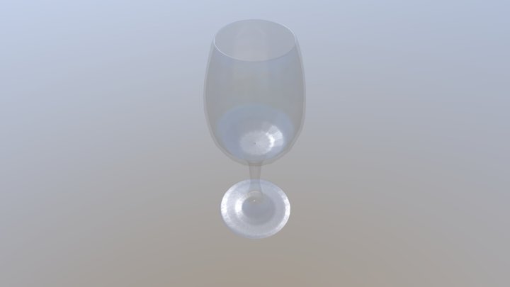 WineGlass_HighPoly 3D Model