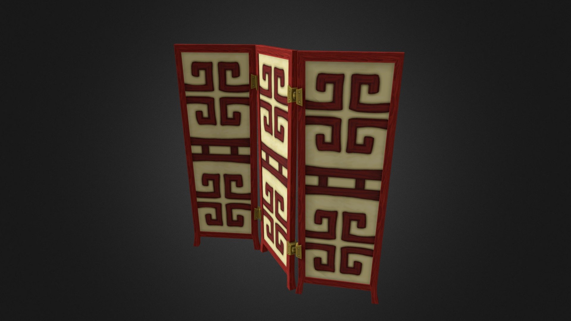 TeaScroll Clubhouse - Paper Screen Prop