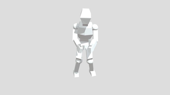Poly Person Basketball 3D Model