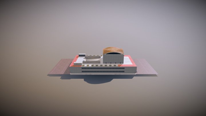 Palazzo Dei Congressi 3D Model