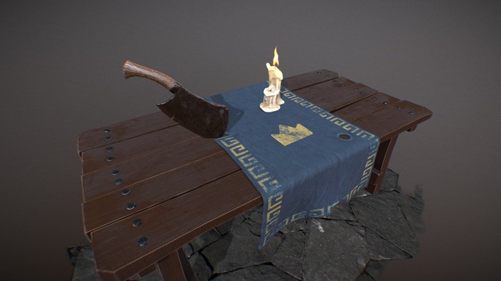Lord's table 3D Model