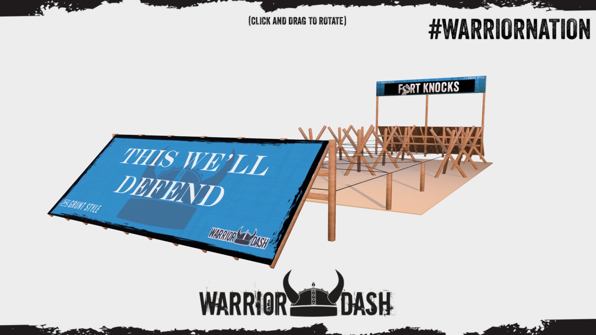 WARRIOR DASH - GRUNT STYLE -FORT KNOCKS