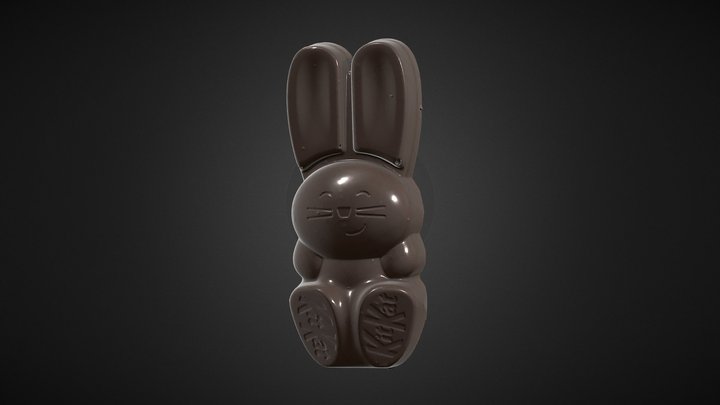 Kit Kat Bunny Chocolate - Scanned Artec Spider 2 3D Model