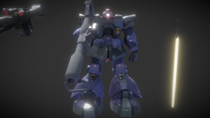 MS-09R-2 RickDomⅡ Custom 3D Model