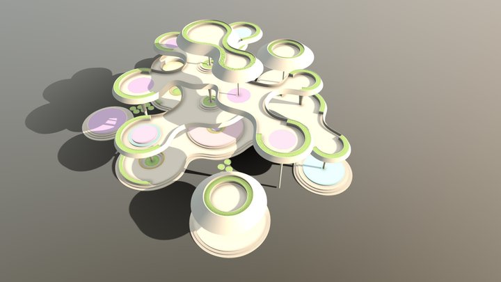 Teardrops|水滴亭 3D Model