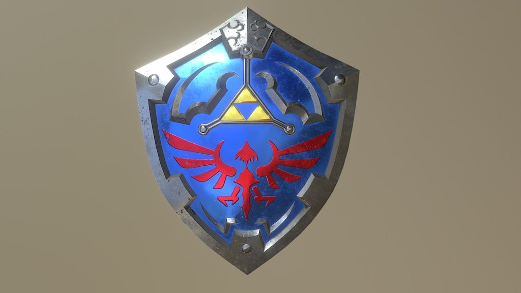 Hylian Shield - 3D model by Epicei [2d2db3d] - Sketchfab