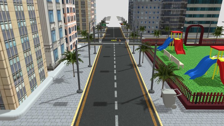 City Environment 3D Model 3D Model