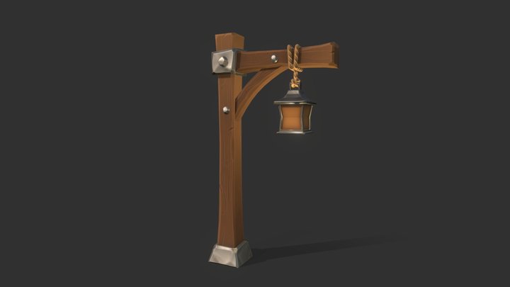 Lantern Post 3D Model
