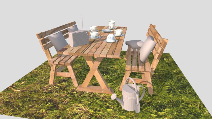 Grandma's House - Unwrap 2 More detailed props 3D Model