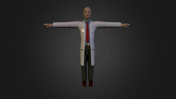 Scientist 3D Model