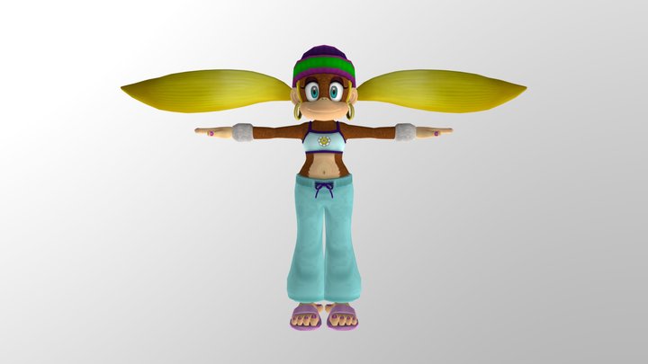 Wii - Mario Super Sluggers - Tiny Kong 3D Model