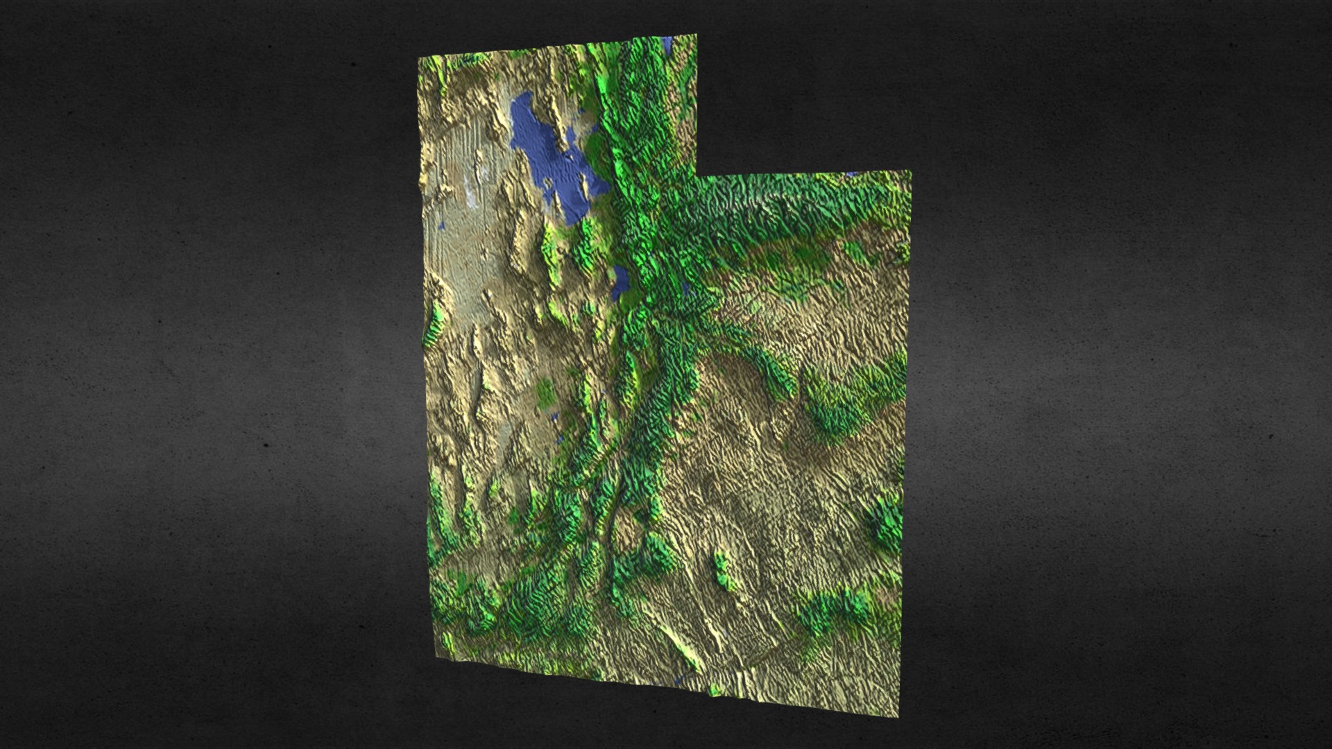 3D model Utah State - This is a 3D model of the Utah State. The 3D model is about a map of the world.