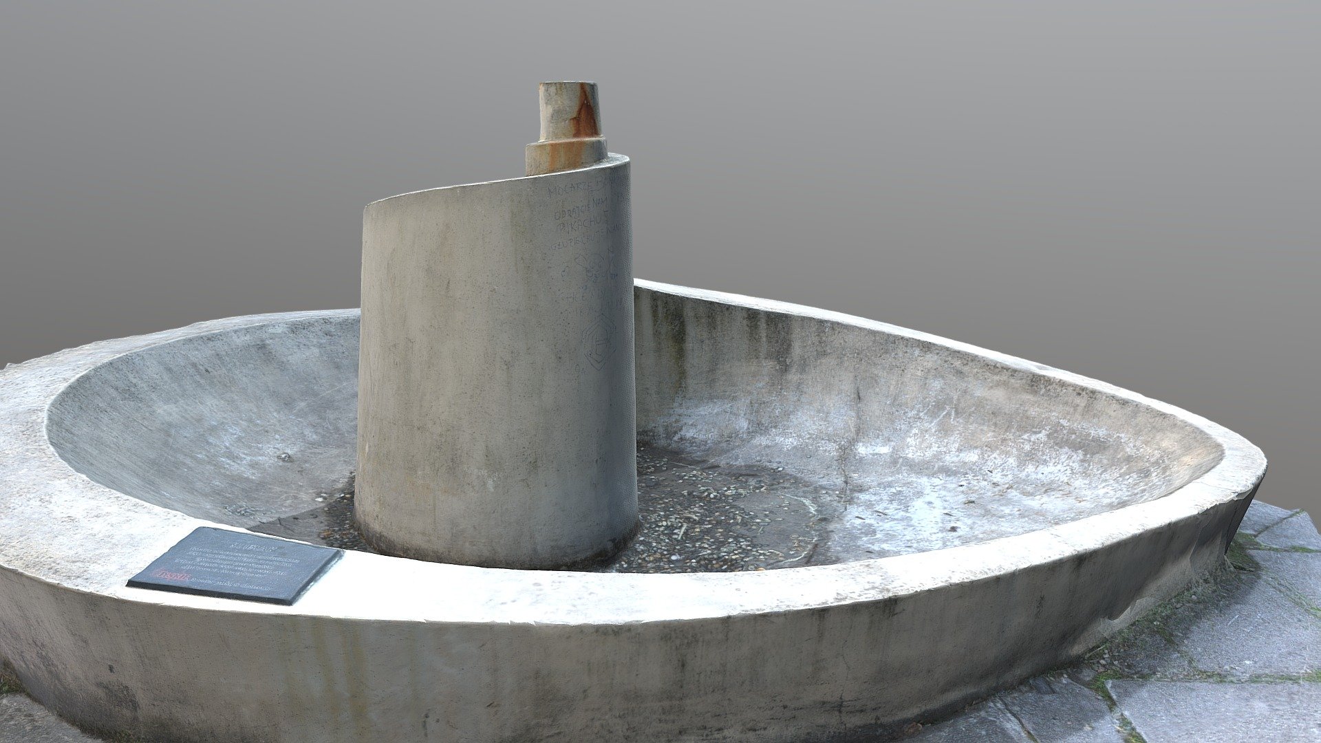 Ślimak fontanna — Sketchfab embed 3D viewer