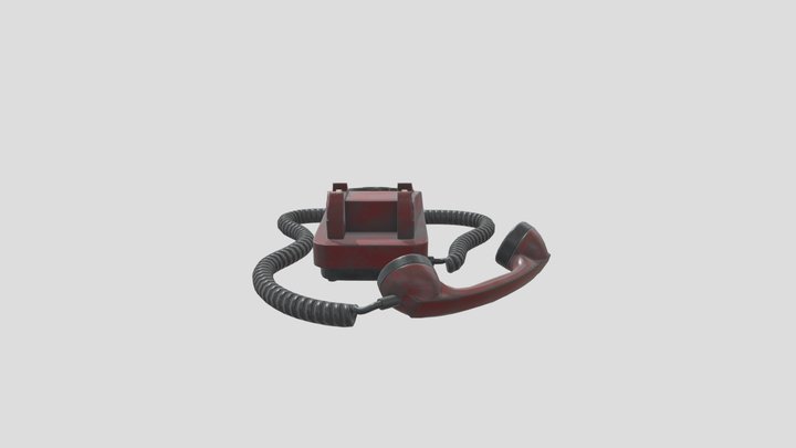 Old Abandoned Phone 3D Model