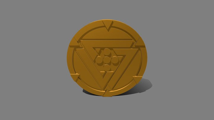 Degenesis Gold Coin Five 3D Model