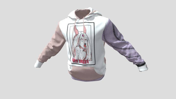 YES Daddy Succuish Hoodie 3D Model