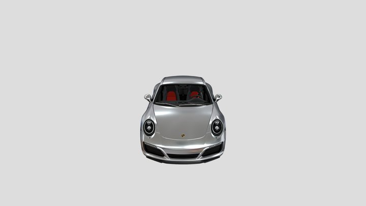 2015_-_ Porsche_911_ Carrera_S__ Mid- Poly 3D Model