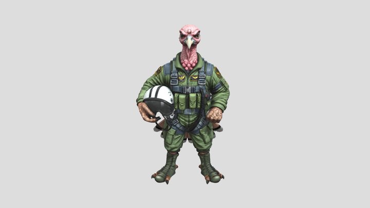 Flight Commander Turkey 3D Model