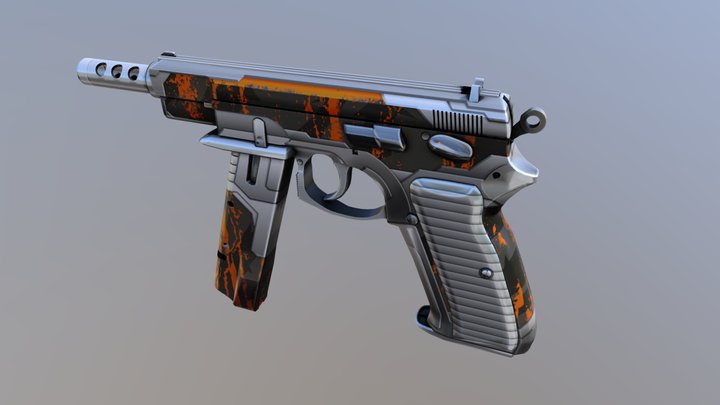 CZ-75 | URBAN STORM 3D Model