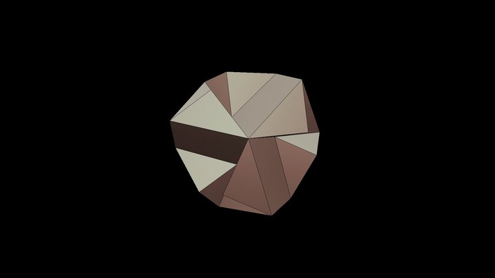 Orthogonalized tetrahedron 2 – Modello 3D gratuito STL
