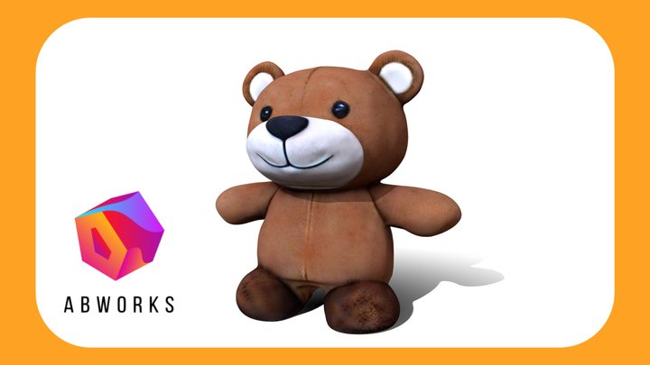 Bear Plush Toy 3D Model