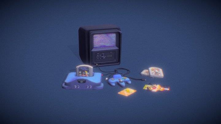Retro gaming 3D Model
