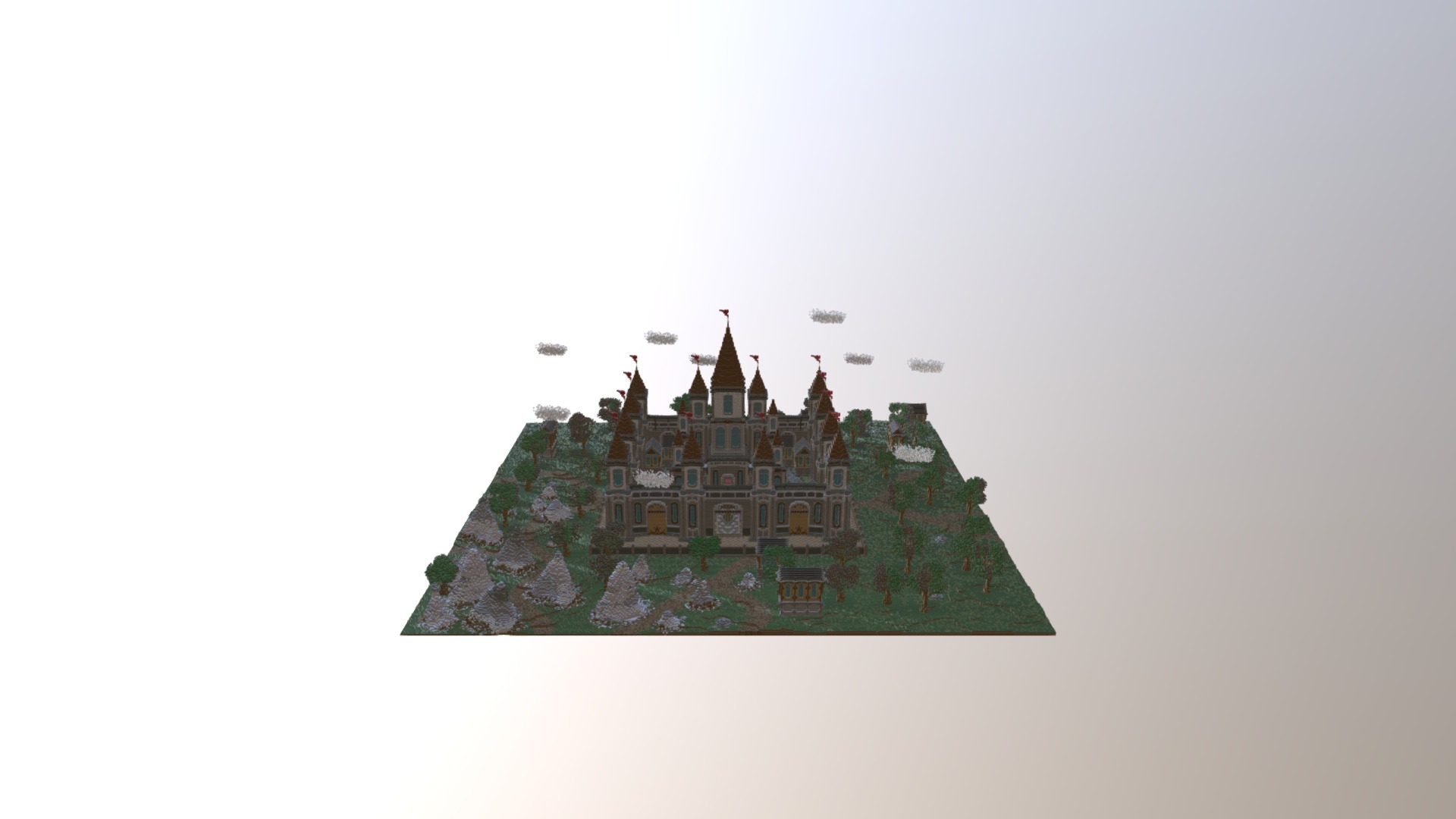 Castle Factions Spawn - 3D model by PixelMine [2d36521] - Sketchfab