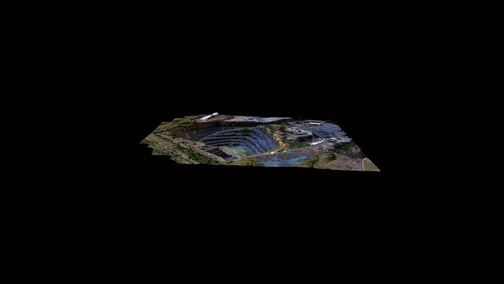 Volumetric Survey New Ark - Quarry - GPS Land 3D Model