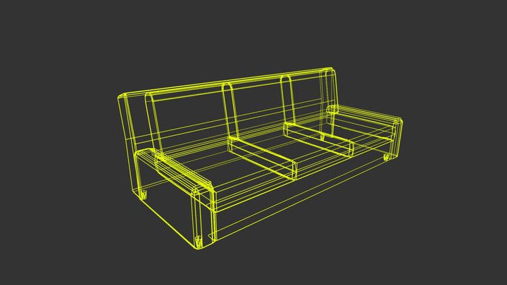 Couch-wire 3D Model