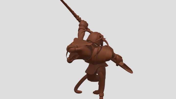 Panther Samurai 0_1 3D Model