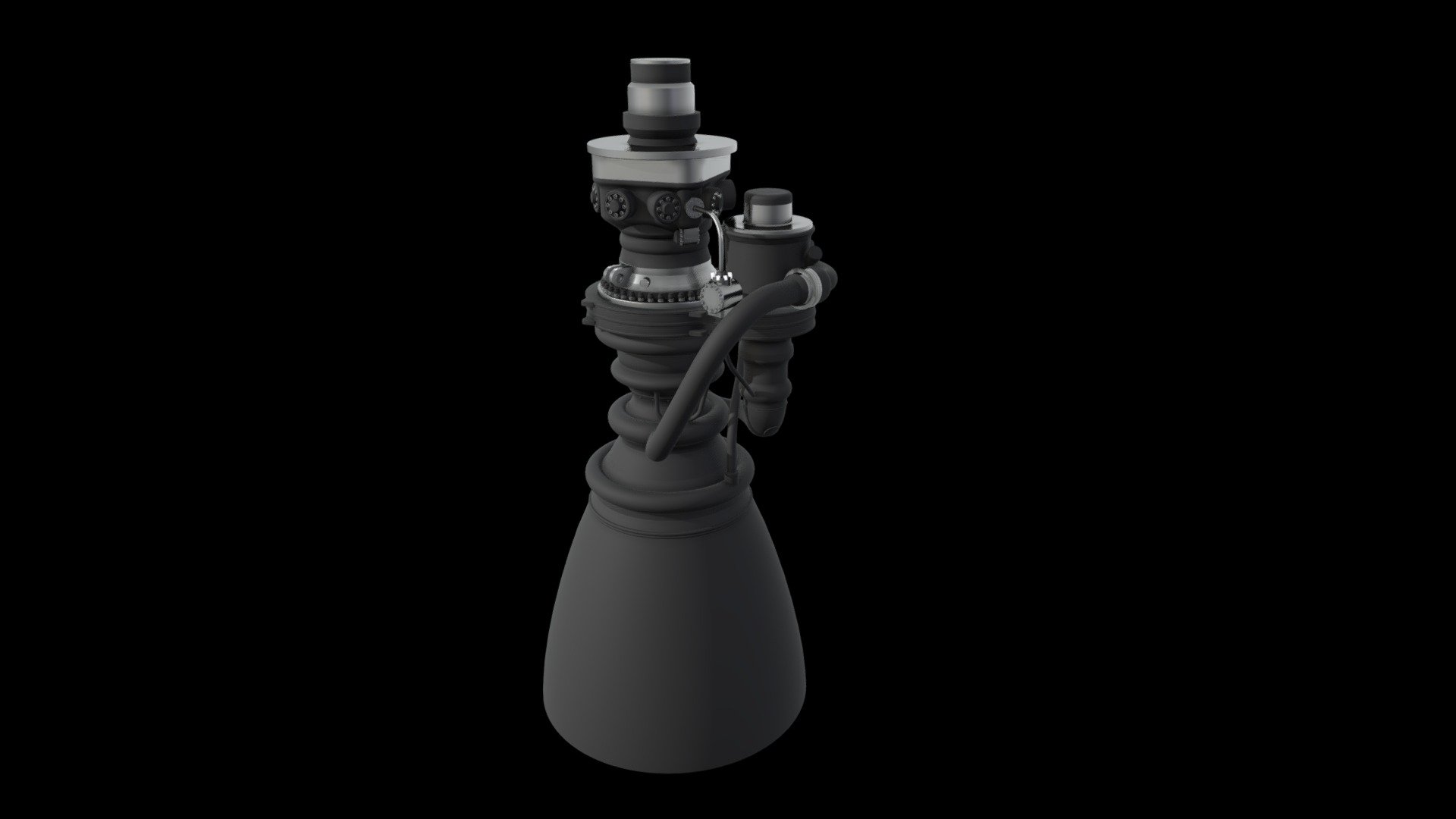 SpaceX Starship Raptor 3 engine - Download Free 3D model by VoitAa ...