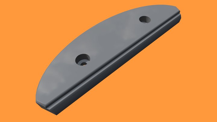 Skateboard Skid - no logos, optimized 3D Model
