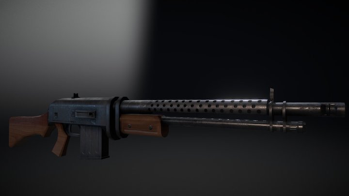 Automatic Rifle 3D Model