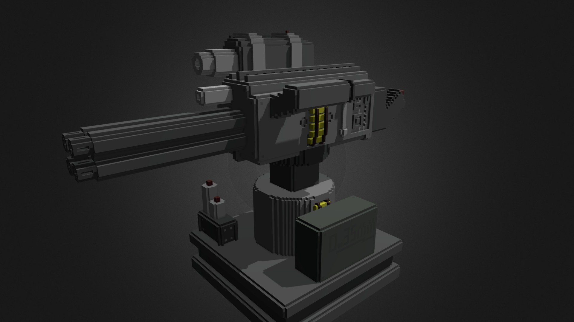 Voxel Turrent - 3D model by Chara_Dreemurr [2d3a55b] - Sketchfab
