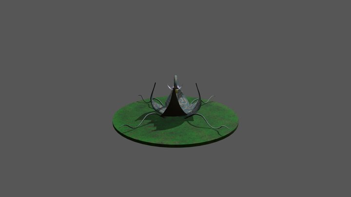 Non-PBR Plant Creature 3D Model