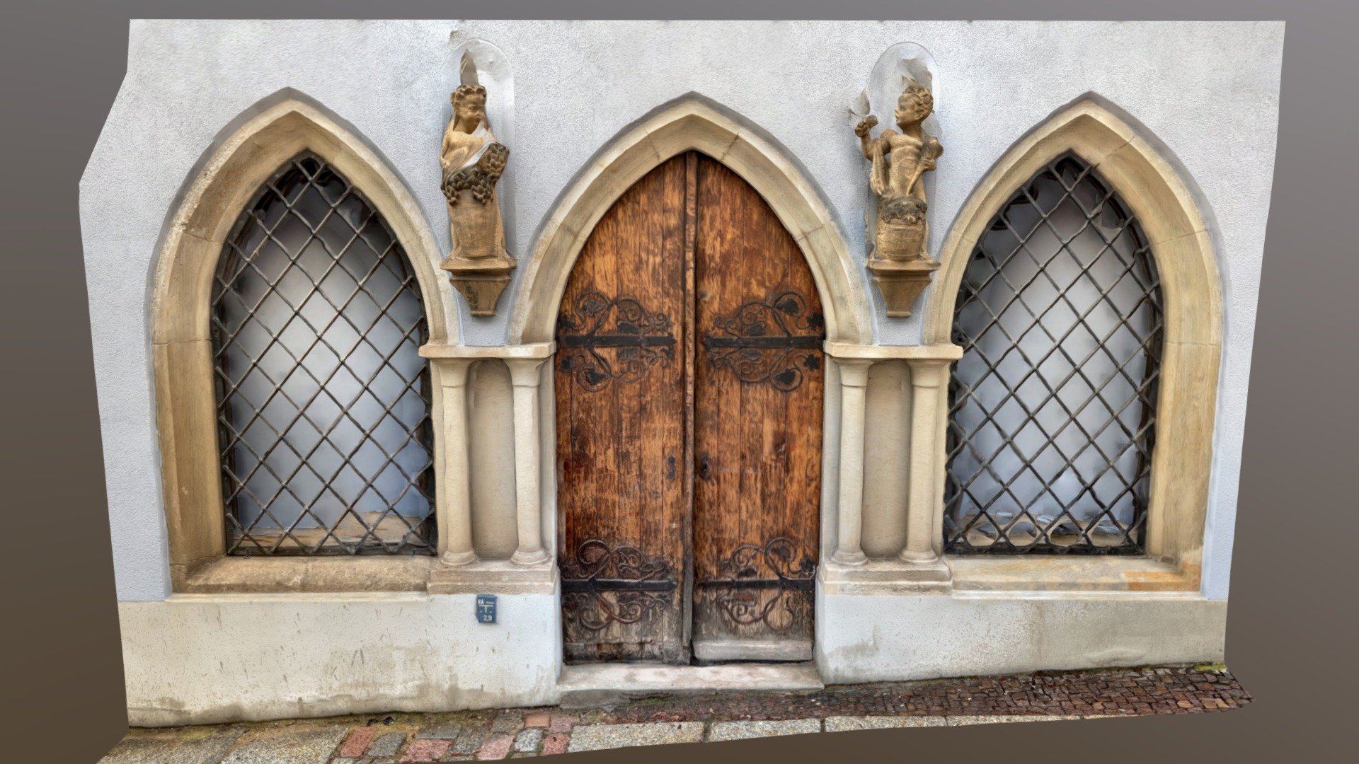 Gate with statue - Download Free 3D model by Thomas Binder ...
