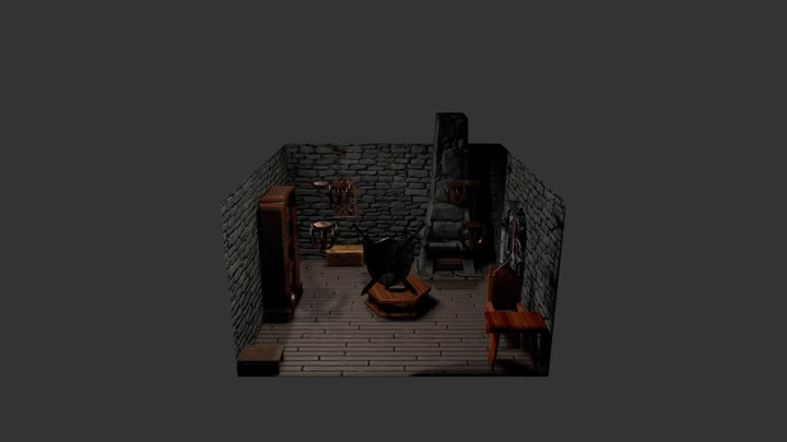 Castle Room 3D Model