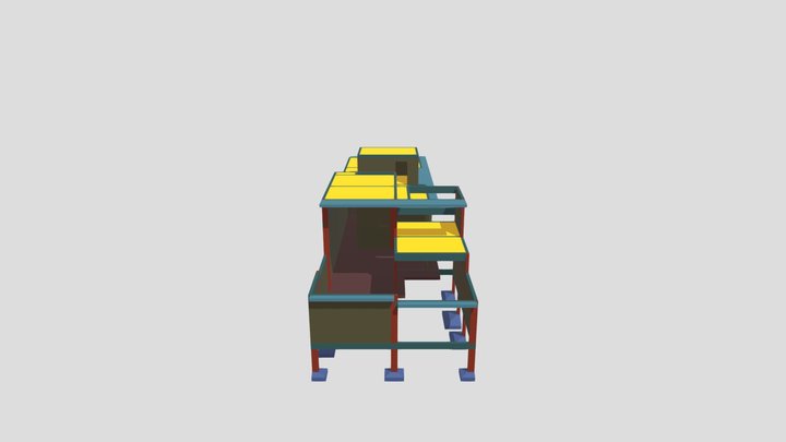 Casa Popular 7.5 - ALVENARIA ESTRUTURAL 3D Model