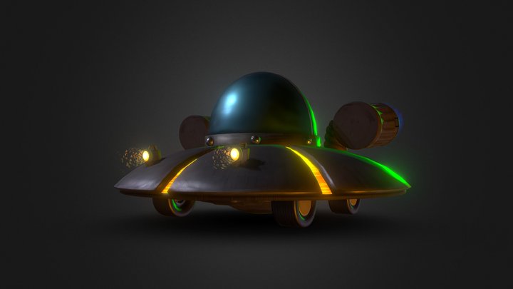 Rick & Morty | Ship 3D Model