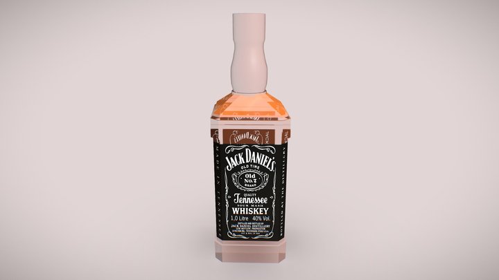 Botella_Jack_Daniels 3D Model