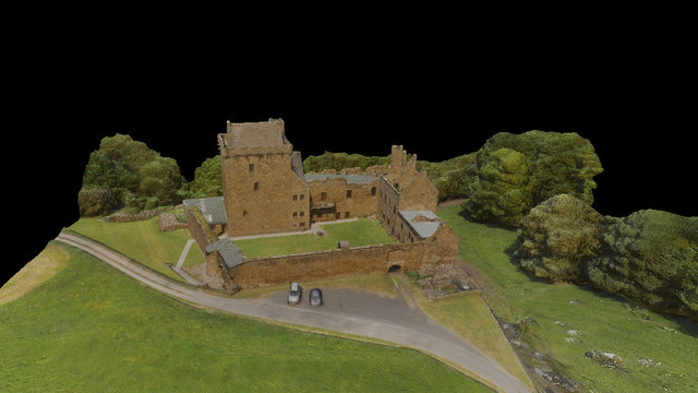 Balgonie Castle High Res | Fife-Flying 3D Model