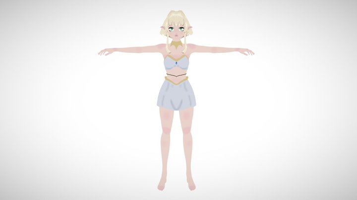 Aurora Toon shader 3D Model
